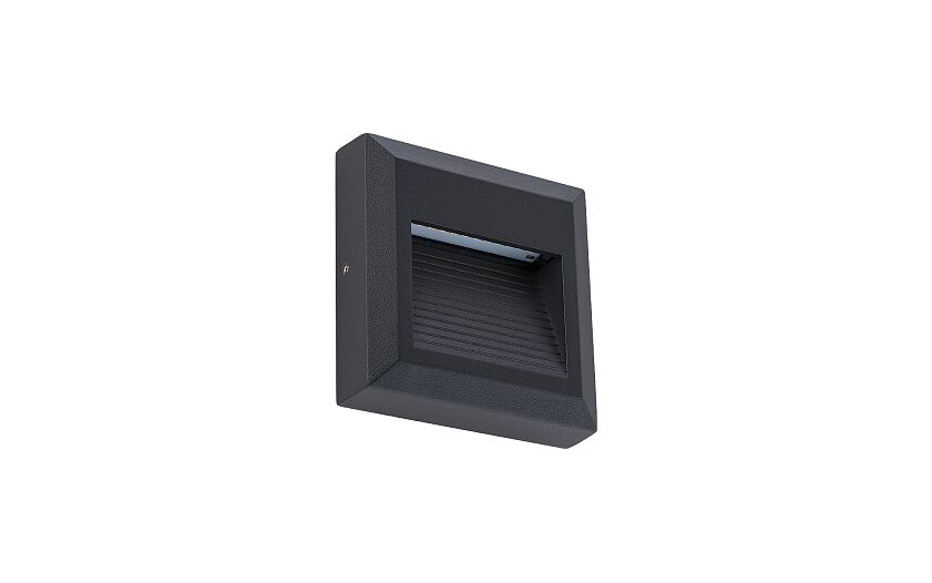 Sidano | LED buitenwandlamp vierkant | IP54 zwart