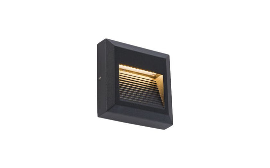 Sidano | LED Outdoor Wall Light Square | IP54 black