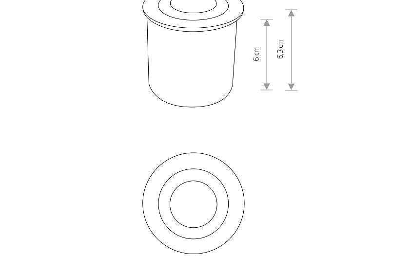 Circlaro | LED inbouw buitenwandlamp rond | IP65 zwart