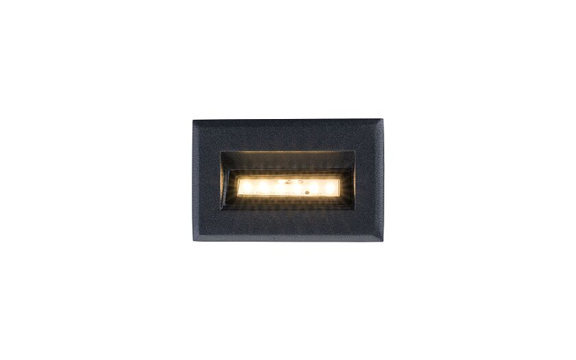 Bayano | LED inbouw buitenwandlamp | IP65 zwart