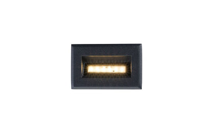 Bayano | LED inbouw buitenwandlamp | IP65 zwart