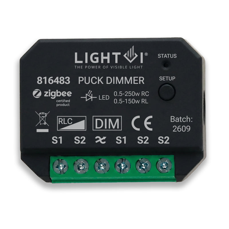Triac LED puck-dimmer module Zigbee detail