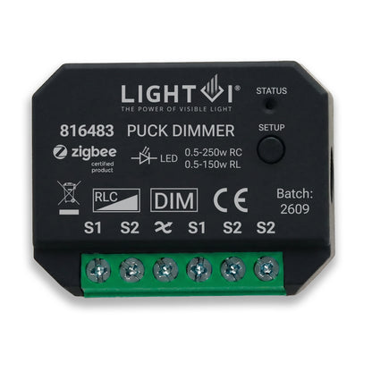 Triac LED puck-dimmer module Zigbee detail