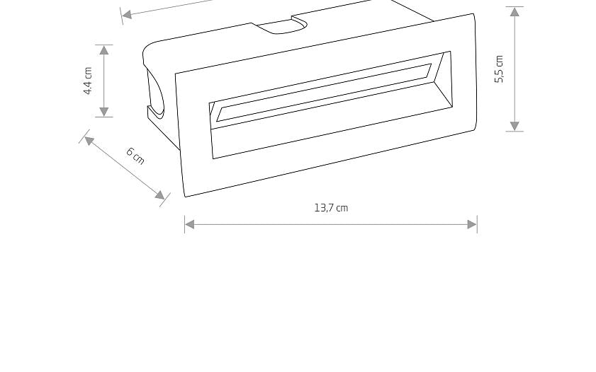 Bayano | LED inbouw buitenwandlamp | IP65 zwart