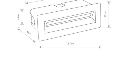 Bayano | LED inbouw buitenwandlamp | IP65 zwart