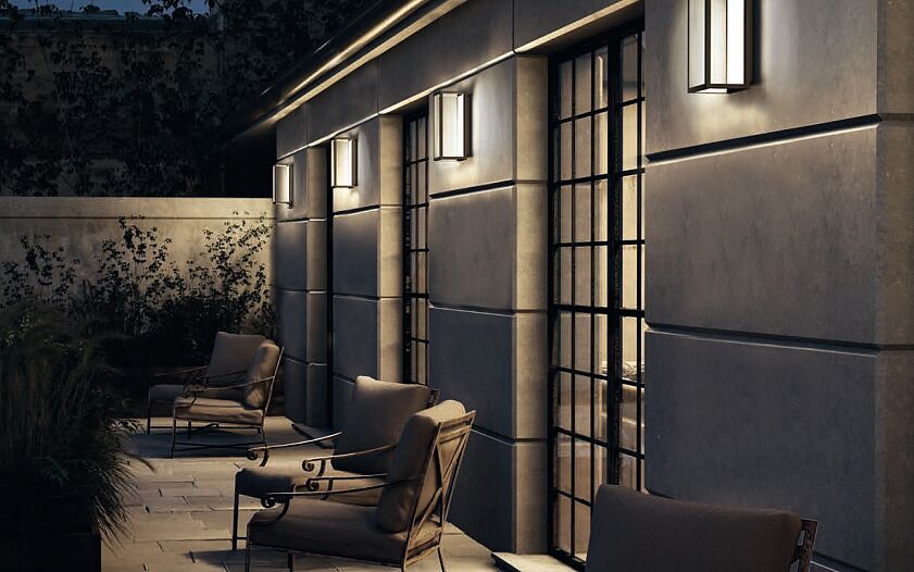 Symetro | LED buitenwandlamp up-down | IP54 grafiet