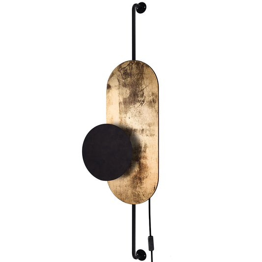 WHEEL LUX I wandlamp goud zwart