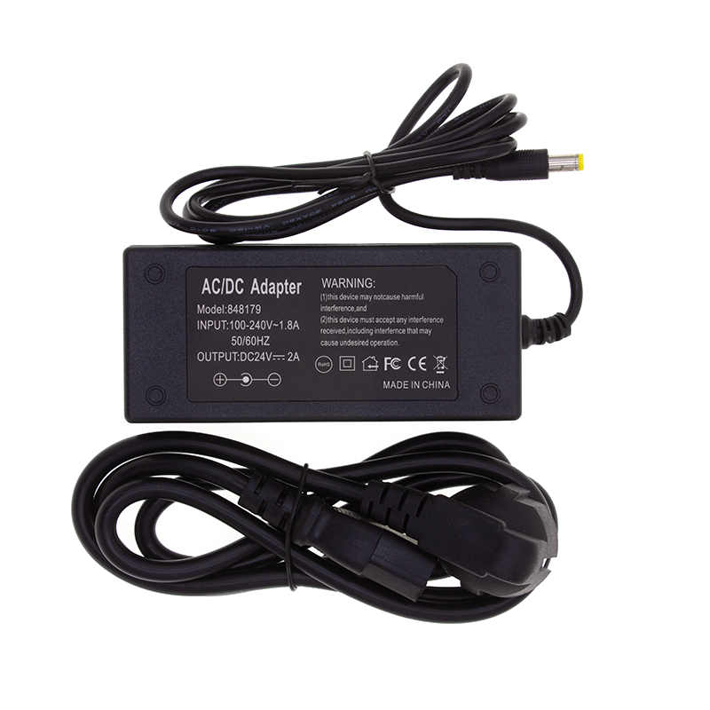 24V voedingsadapter 48W voor LED strip