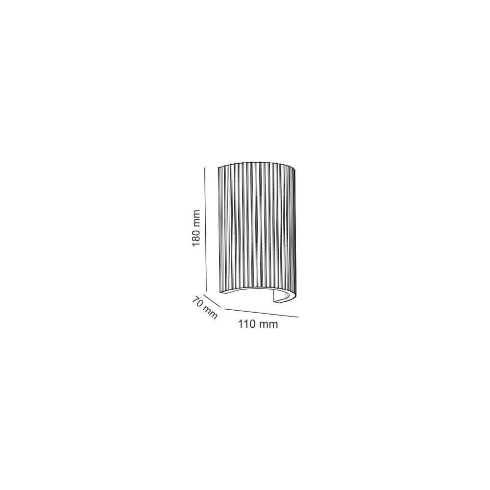 Wandlamp NANTES (gips)