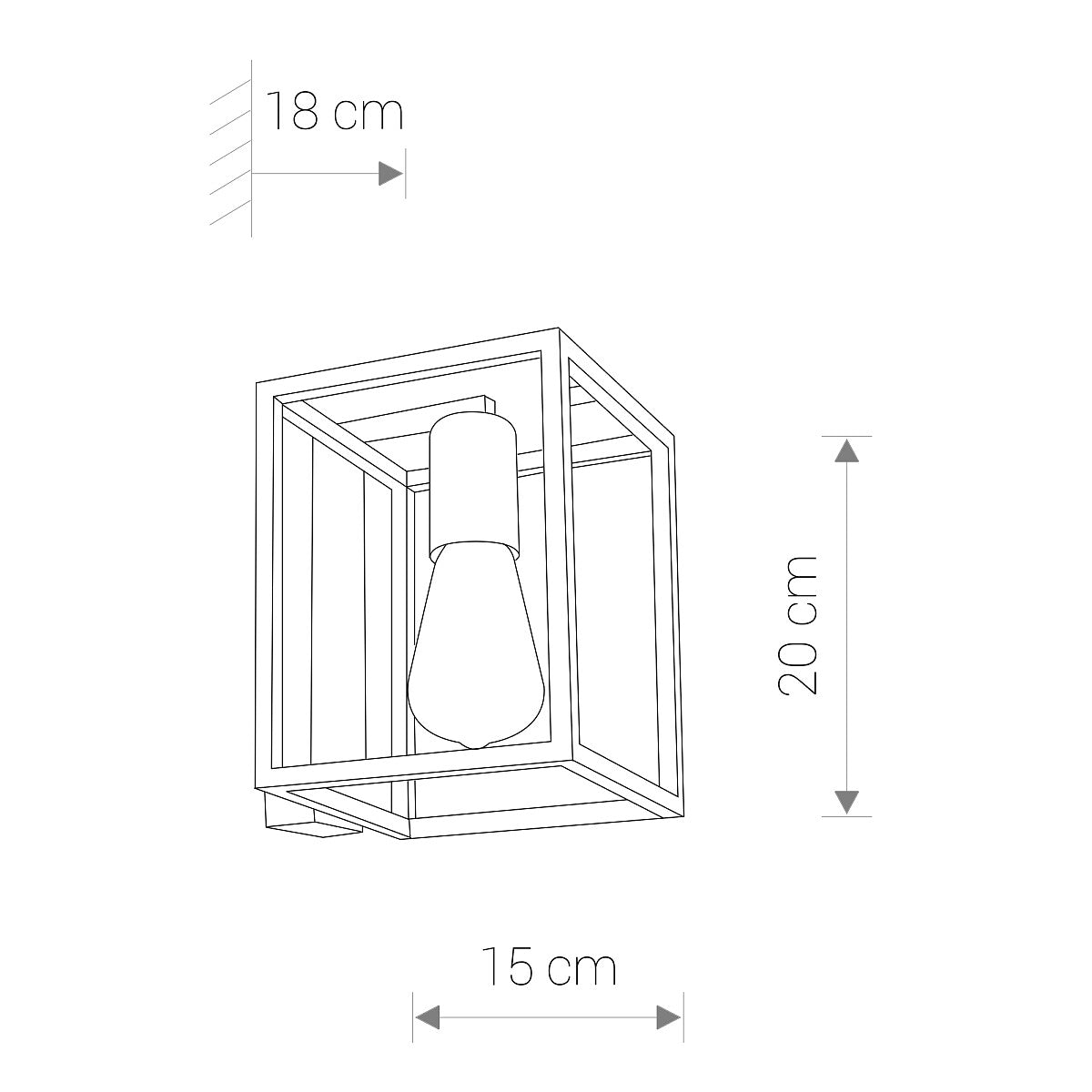 CRATE I wandlamp sfeerbeeld
