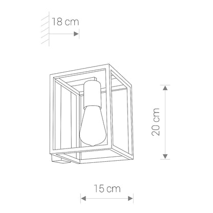 CRATE I wandlamp sfeerbeeld