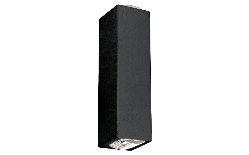 Lensaro | LED buitenwandlamp accent smal | IP54 zwart