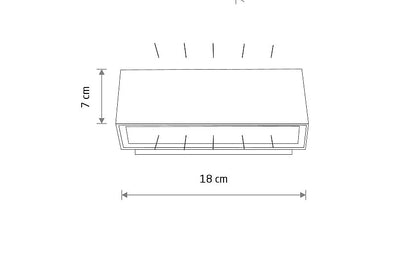 Unitaro | LED buitenwandlamp up-down | IP54 zwart