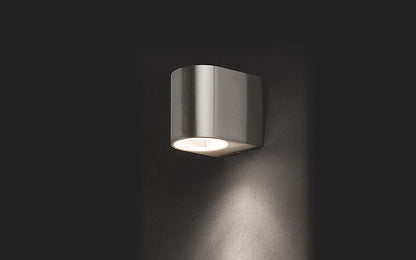 Arisaro | GU10 buitenwandspot | IP54 zilver