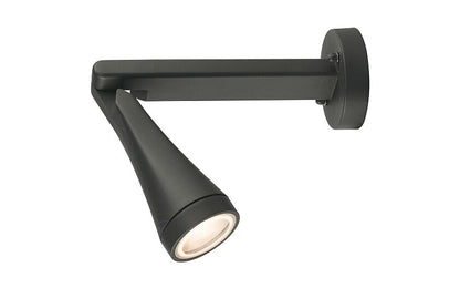 Ottano | GU10 buitenwandspot verstelbaar | IP44 grafiet