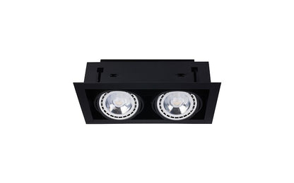 Nowodvorski DOWNLIGHT II dubbele ES111 inbouwspot zwart