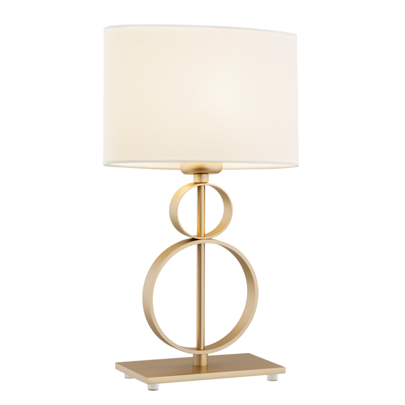 Perseo tafellamp Crème-goud