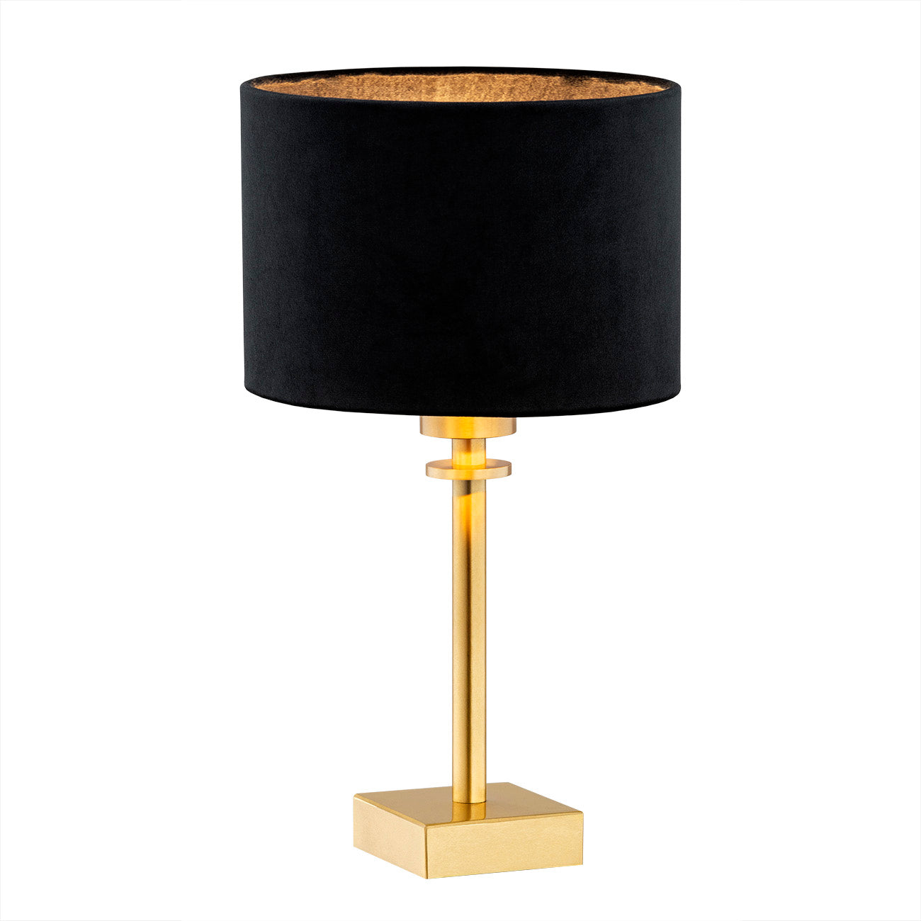 Abbano wandlamp Zwart-messing
