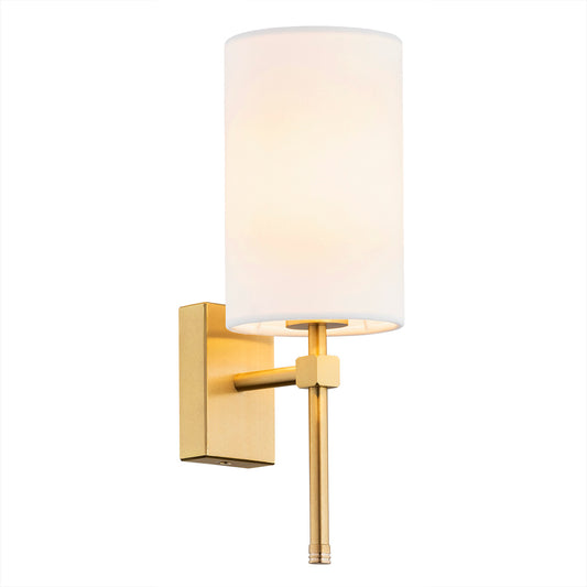 Abruzzo wandlamp Wit-messing