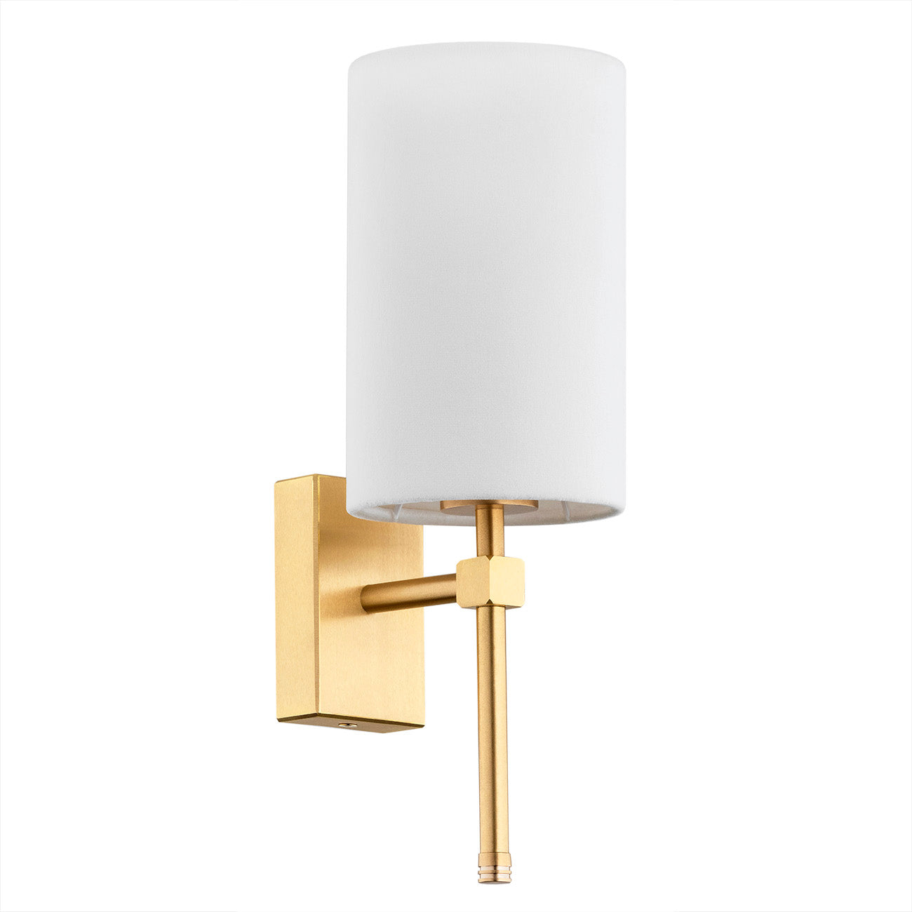 Abruzzo wandlamp Wit-messing