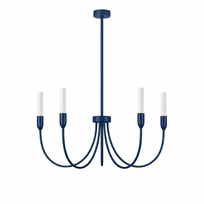 Augustine marineblauw kroonluchter kandelaar 5-lichts