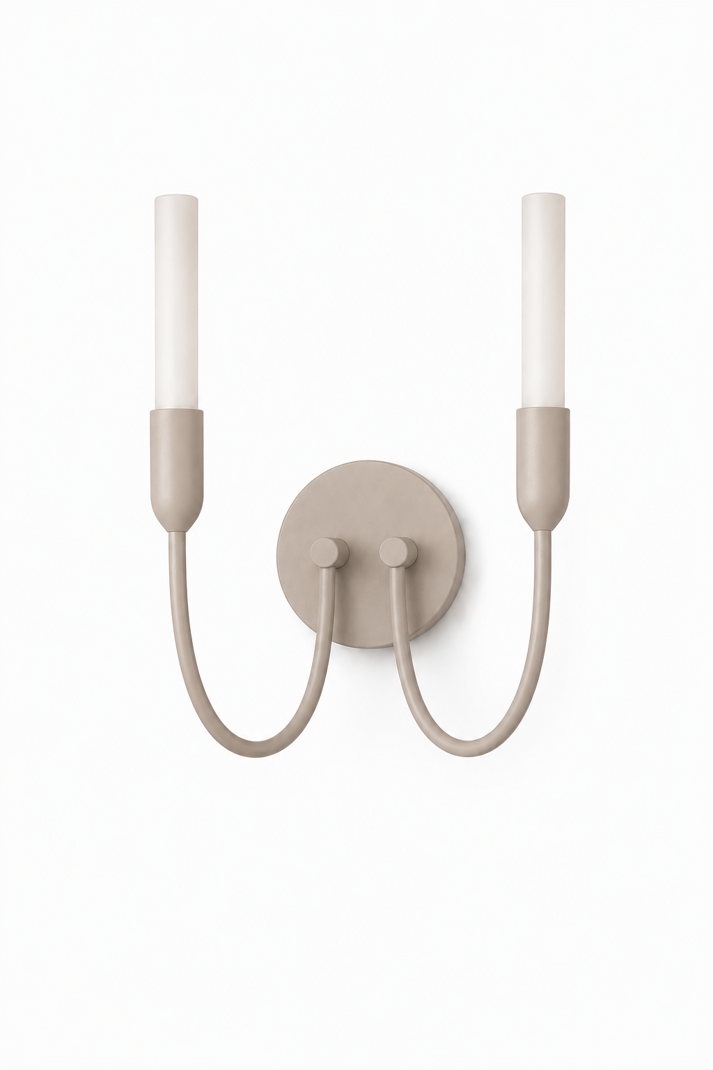 Augustine wandlamp Melkwit-taupe
