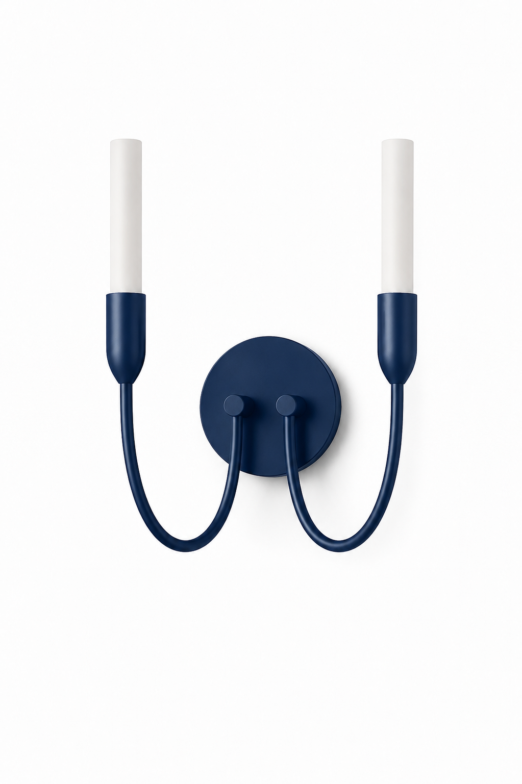 Augustine wandlamp Melkwit-marineblauw