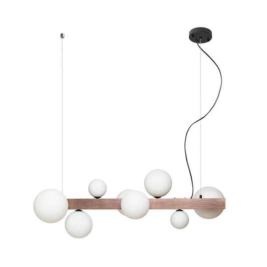 AUREA Hanglamp Design hout en bollen