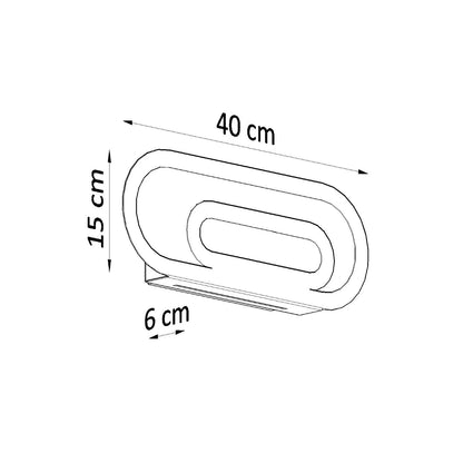 Aeris Line | minimalist wall lamp | G9 white