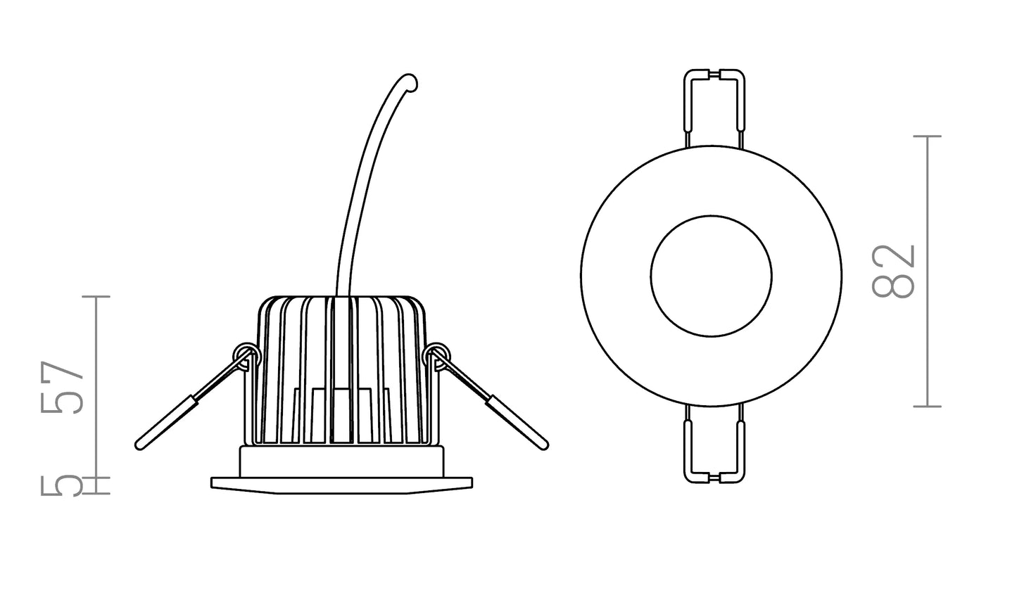 Aquon R LED Recessed Spotlight 10W IP65 3000K