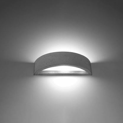 Atena Raw Concrete Wall Lamp G9 | Industrial Wall Lighting