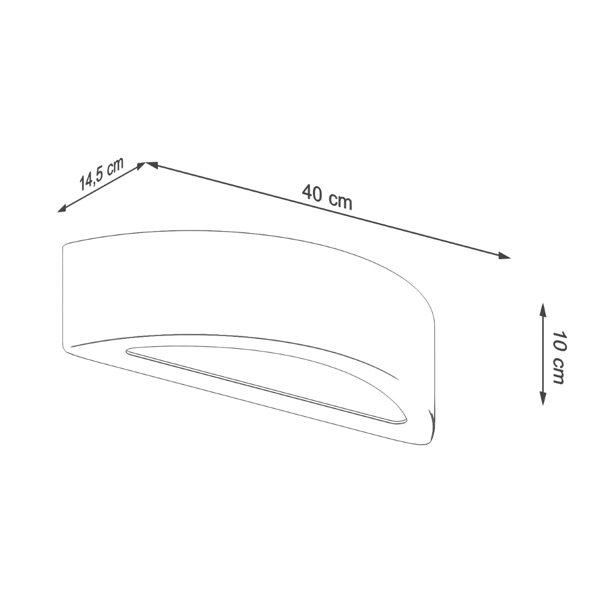 Atena Raw Concrete Wall Lamp G9 | Industrial Wall Lighting