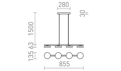 Athena Span 85 – Hanglamp