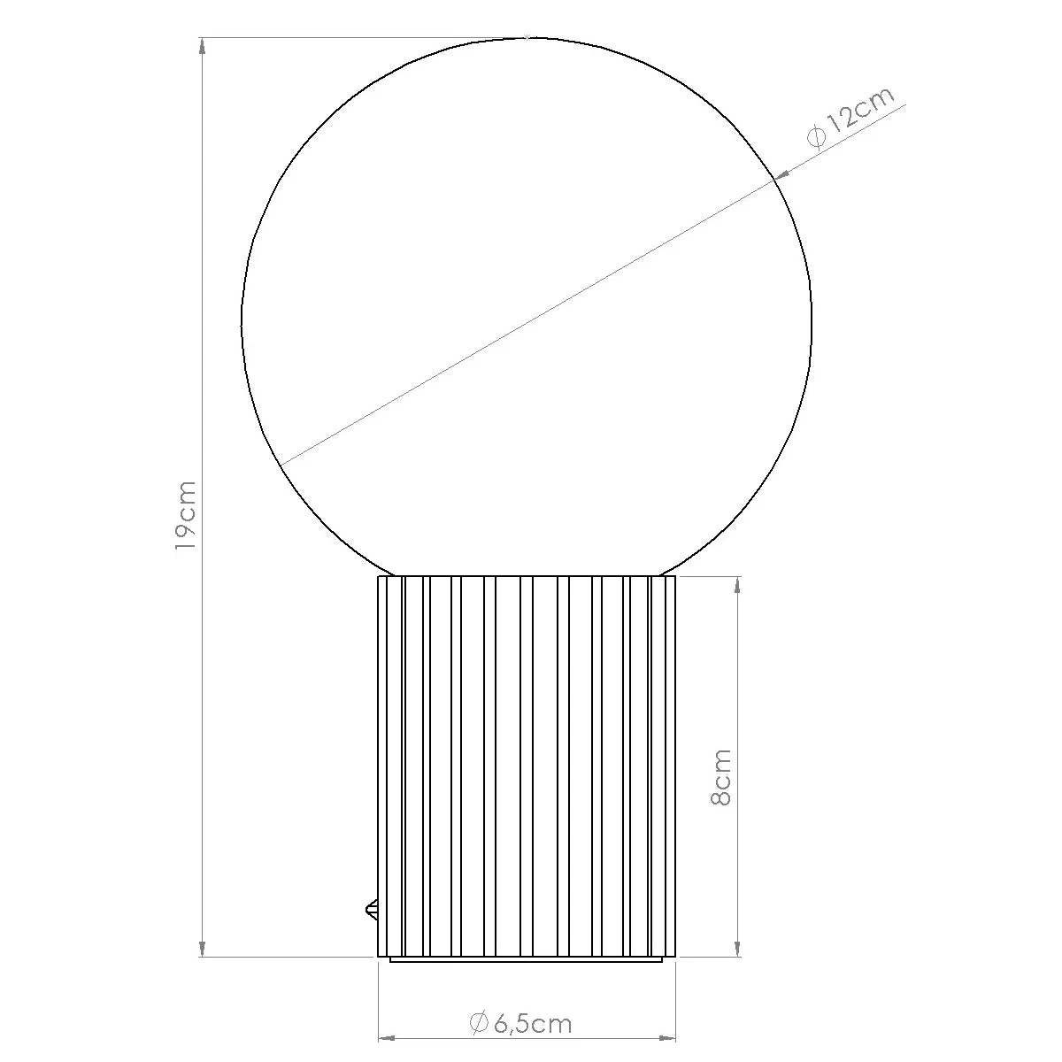 Azuro Halo Table Lamp Ultramarine