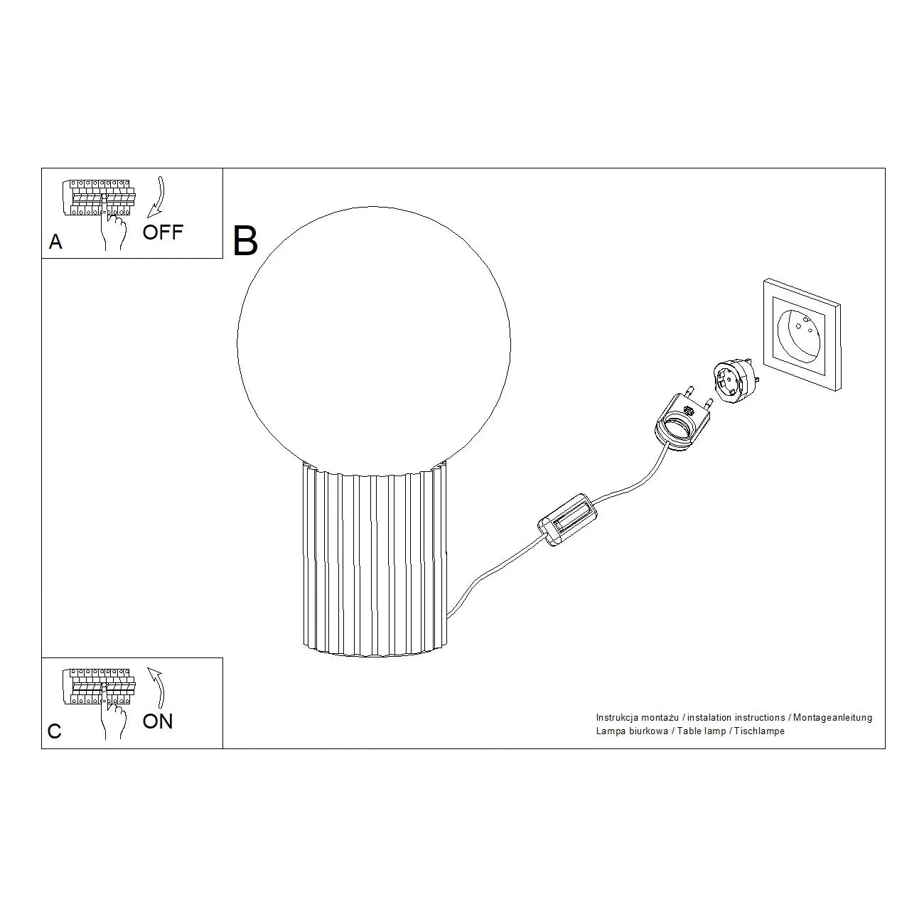 Azuro Halo Table Lamp Ultramarine