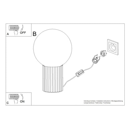 Azuro Halo Table Lamp Ultramarine