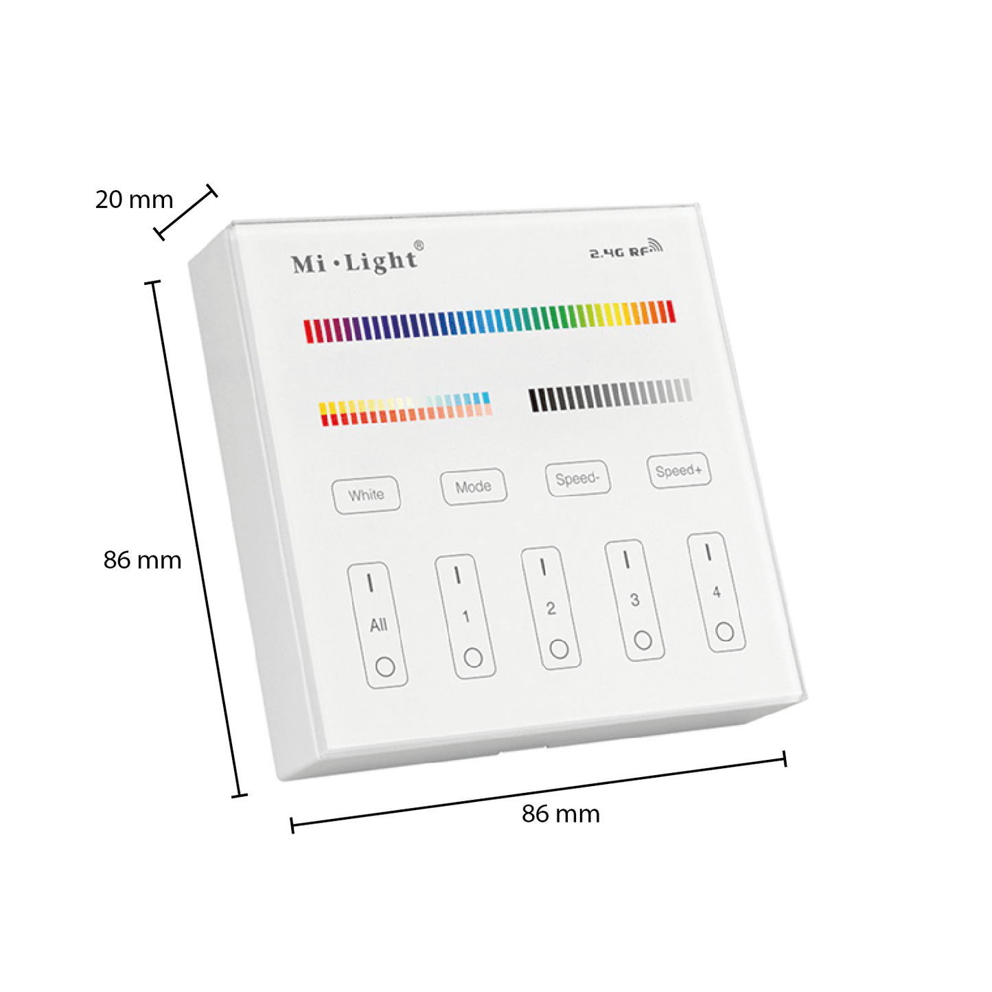 Mi-Light Afstandsbediening 4 Groepen RGB+CCT (B4)