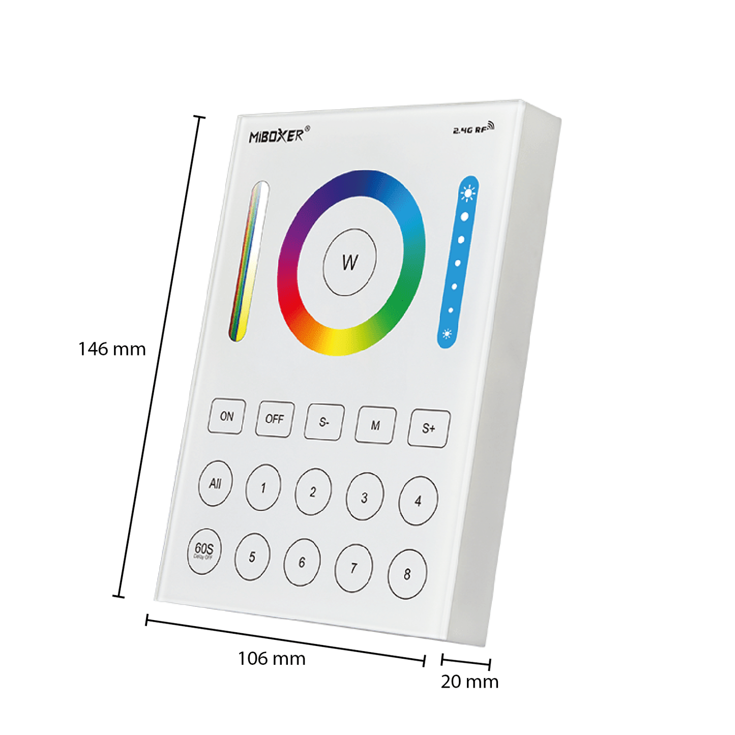 Mi-Light Afstandsbediening 8 Groepen RGB+CCT (B8)