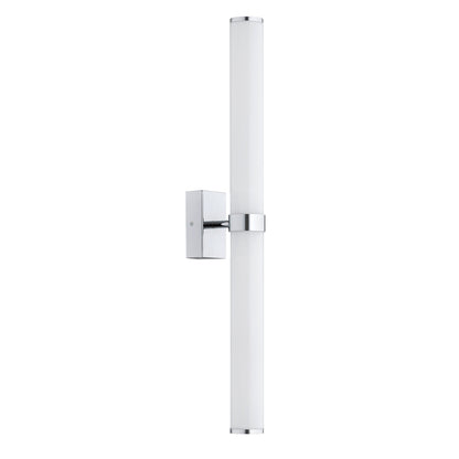 Batumi wandlamp Opaalglas-chroom