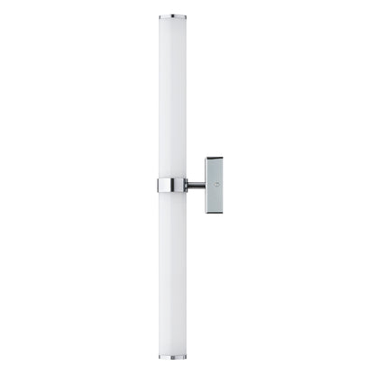 Batumi wandlamp Opaalglas-chroom