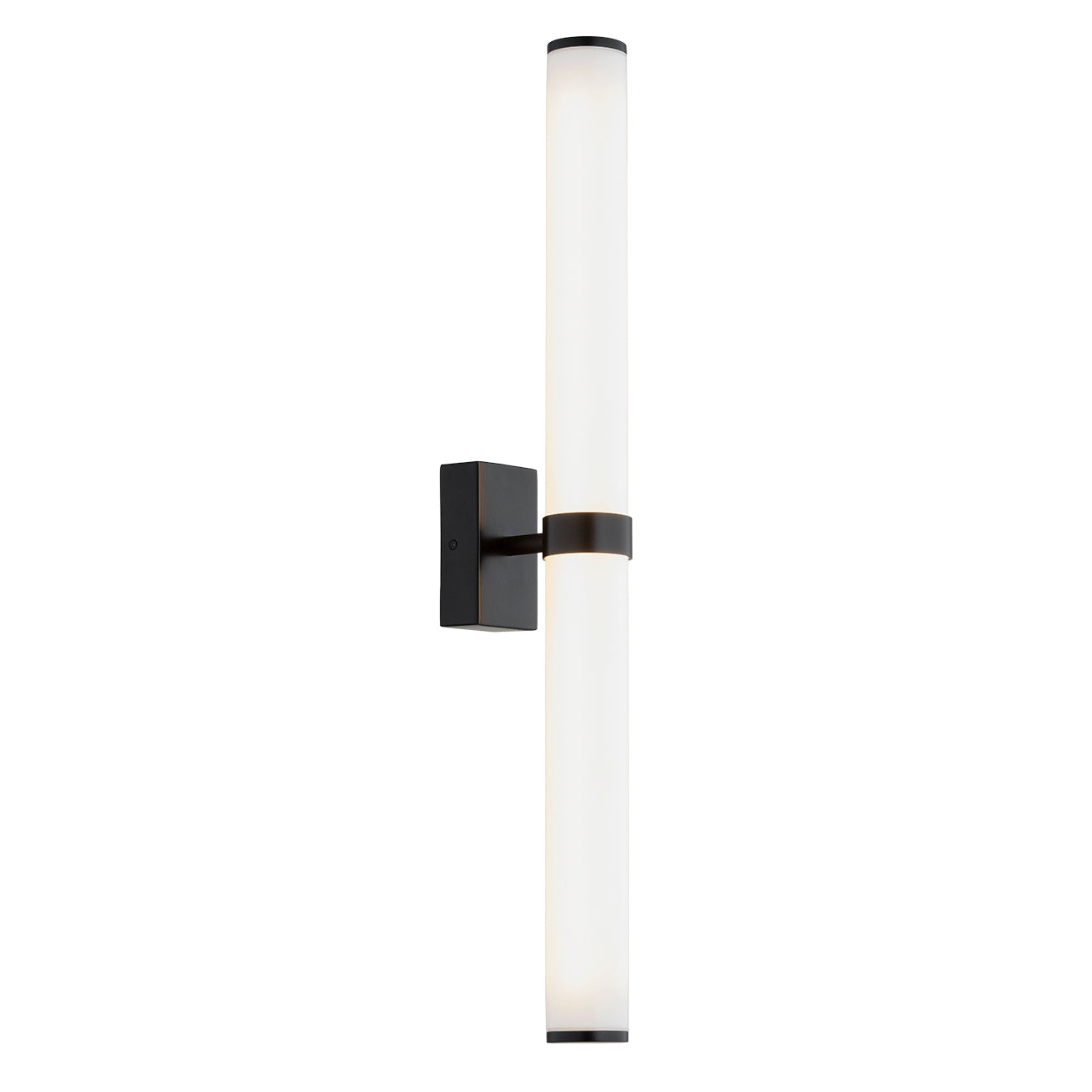 Batumi wandlamp Opaalglas-zwart