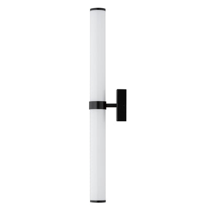 Batumi wandlamp Opaalglas-zwart