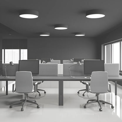 BLADE ronde plafondlamp zwart 36W detail