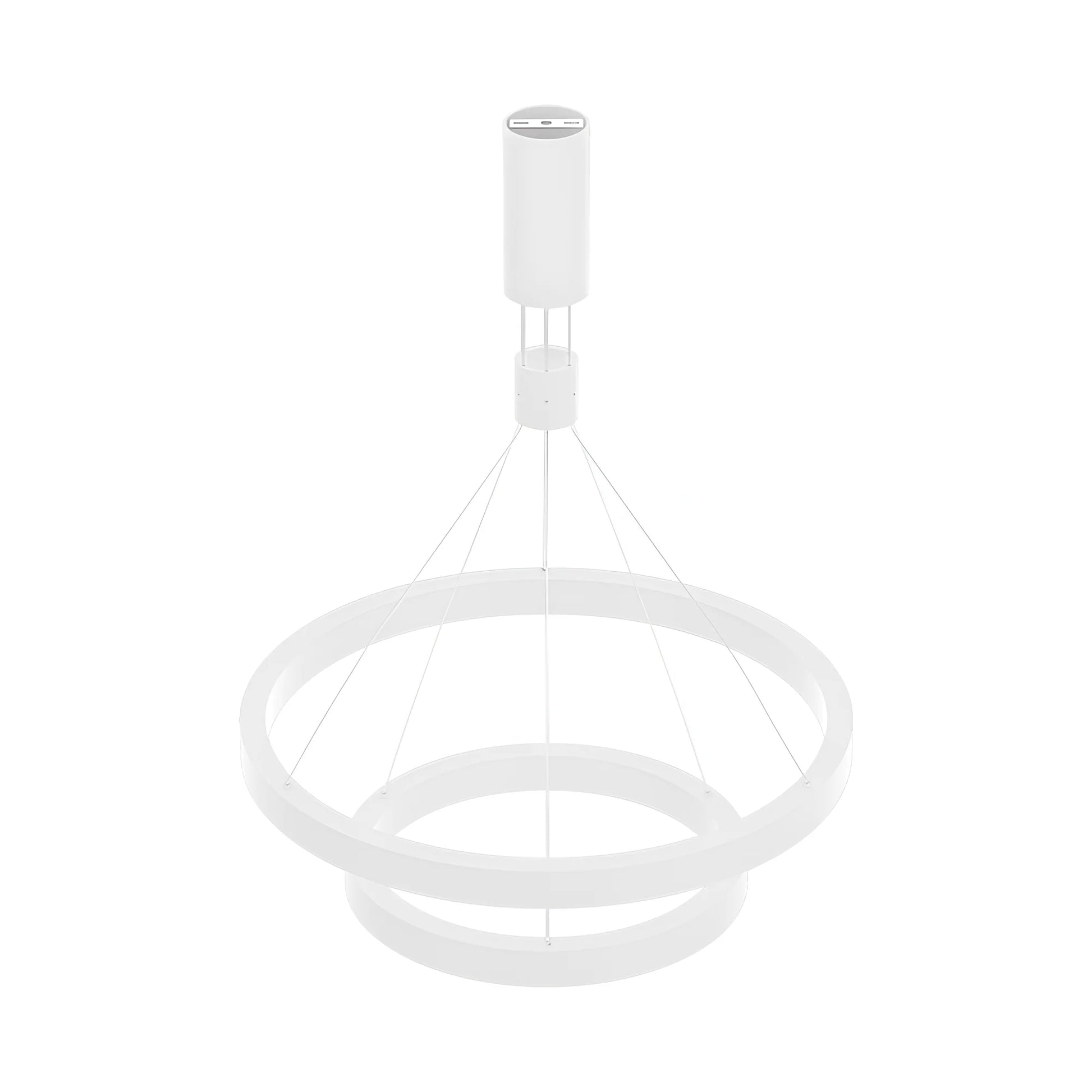 LINA dubbele ring pendel wit 65W sfeer