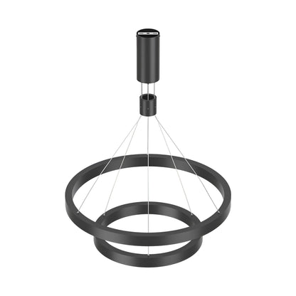 LINA dubbele ring pendel zwart 65W sfeer