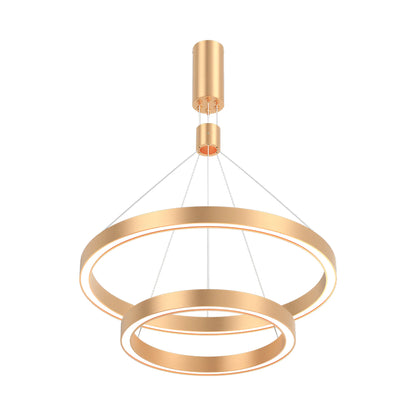 LINA dubbele ring pendel goud 65W