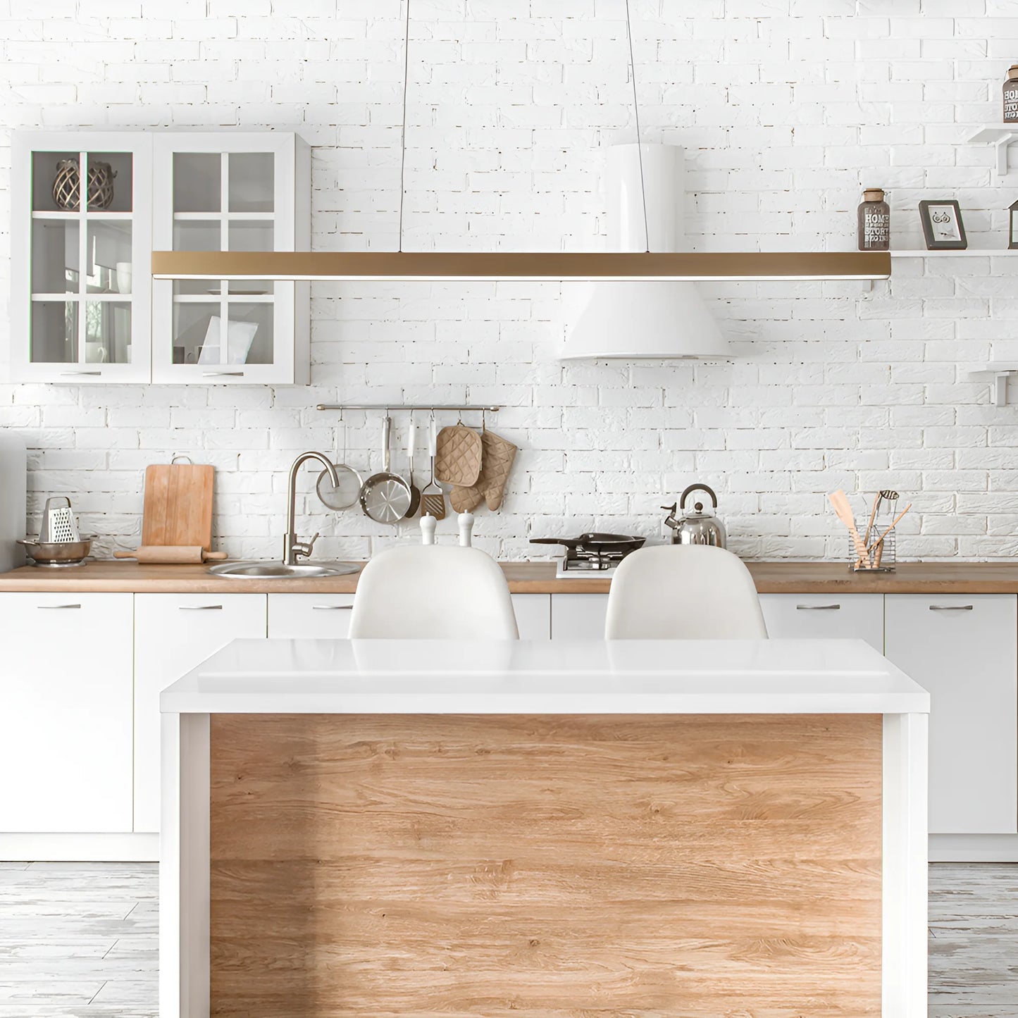 LINA lineaire pendel goud 30W detail