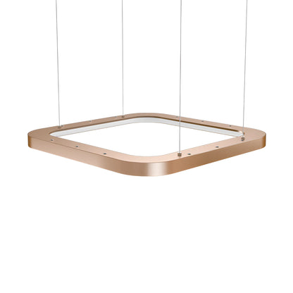 Hanglamp BELLAVO | LED 46W | vierkant goud | 3in1