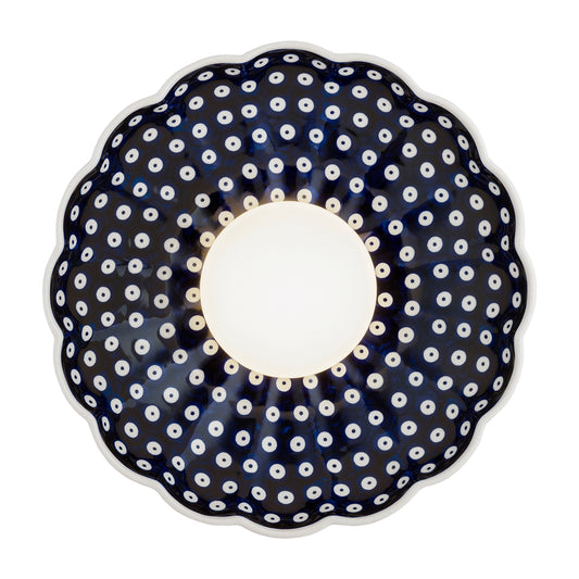 Boll wandlamp Kobalt dessin Schelp