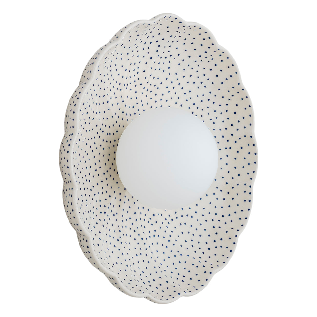 Boll wandlamp Crème dessin Schelp
